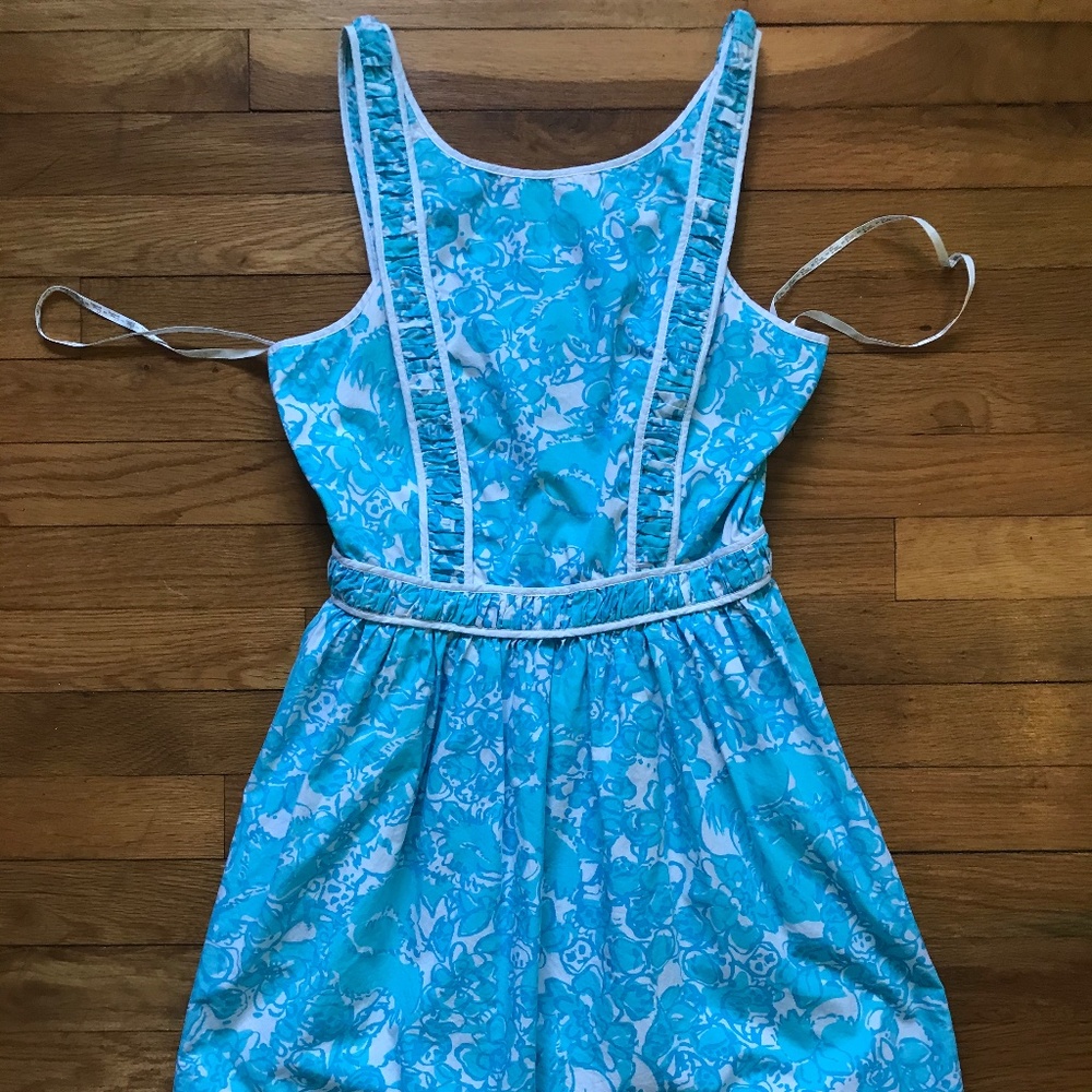Lilly Pulitzer Light Blue Fit n Flare Size 4